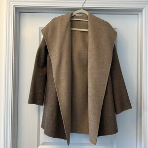 Vince wrap hooded wool jacket